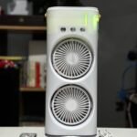 Portable Rechargeable Dual Head Fan