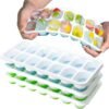 Silicone Ice Cube Trays with Lids