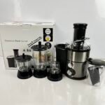 Stainless Steel 4-in-1 Blender Juicer with Grinder & Chopper
