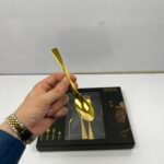 24-Piece Golden Mirror Cutlery Set – Luxury Stainless Steel - Alternate View