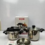 Dessini Stainless Steel Pressure Cooker & Pot Set – 5L + 7L Italian