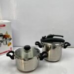 Dessini Stainless Steel Pressure Cooker & Pot Set – 5L + 7L Italian - Alternate View