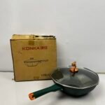 KONKA 32cm Cast Iron Octagonal Frying Pan with Lid