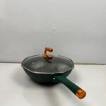 KONKA 32cm Cast Iron Octagonal Frying Pan with Lid - Alternate View