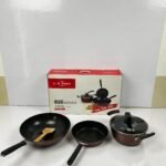 I.R. Polo Club 3-in-1 Non-Stick Cookware Set – Granite Finish