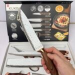 KUKE Professional 6-Piece Non-Stick Knife Set – Anti-Slip Handle