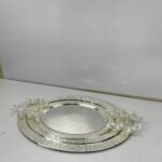3-Piece Mirror Trays Set - Golden & Silver - Alternate View