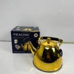 Vicalina Golden Stainless Steel Tea Kettle – 2L & 3L