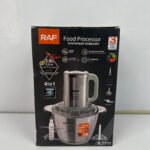 RAF SUS 304 Food Processor – 1200W, 3L Stainless Steel Chopper - Alternate View