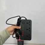 Z65 Extension Board – 2 Meter | 2 Type-C + 4 USB Ports | 3 Power Sockets