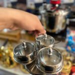 Stainless Steel 3 Pieces Sauce & Vinegar Container