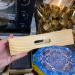 Sizzling Plate with Wooden Base | Rectangle Design - Alternate View