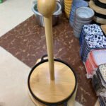 Sizzling Plate with Wooden Base & Meat Press| Round Design - Alternate View