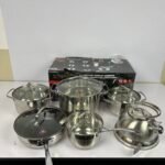 GERMANY Lot Imported 12-PCS ZEPTER High Quality Stainless Steel Cookware Set