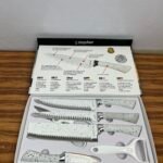 Zepter 6 in 1 Kitchen knives set with peeler & Scissor - Available in White & Black Colors - Alternate View