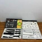 Zepter 6 in 1 Kitchen knives set with peeler & Scissor - Available in White & Black Colors