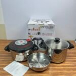 Imported Hannover Stainless Steel Automatic Pressure Cooker - 6L + 8L