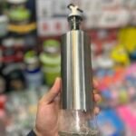 Glass Oil Container with Steel Touch - 300ml & 500ml