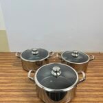 Deep Casseroles Full Set (26cm, 28cm, 30cm)