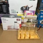 Deli Glassware - Elegant Design 8 Pieces Set With Tray & 1.45L Jug Pot - Alternate View