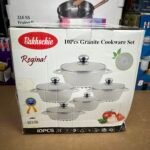 Imported Bakhschie Brand - 10 pieces Granite Non-Stick Cookware Set