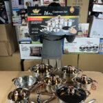 Stniithanz 16pcs stainless steel cookware set