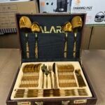 Falari 52-Piece Golden Cutlery Set