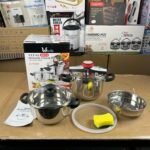 Tefal Stainless Steel Automatic Pressure Cooker- 5L + 7L